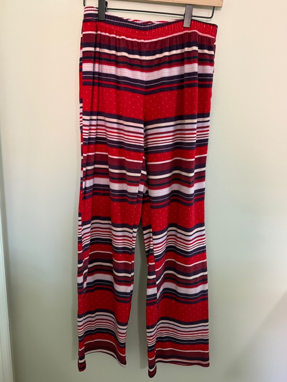 Gilligan & O'Malley Red and Purple Striped Sleep Pants